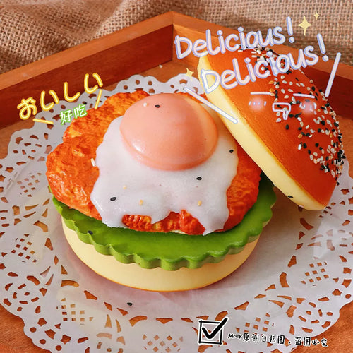 🍔 Happy Burger™ Slow-Rising Squishy