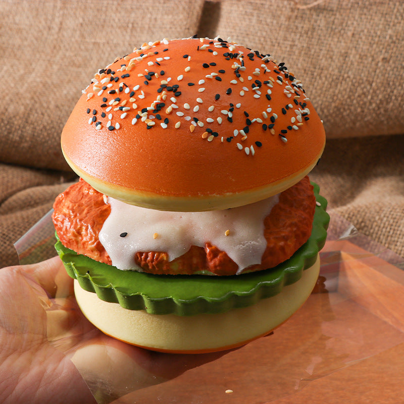 🍔 Happy Burger™ Slow-Rising Squishy