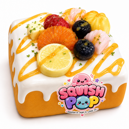 🍞 Fruit Toast Squishy – Slow Rise Sensory Toy