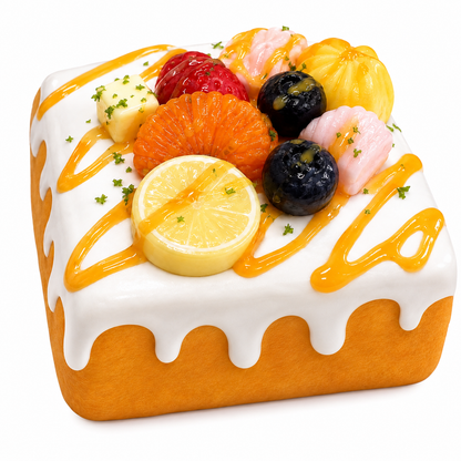 🍞 Fruit Toast Squishy – Slow-Rising Toy