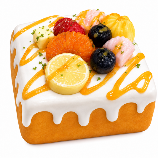 🍞 Fruit Toast Squishy – Slow-Rising Toy