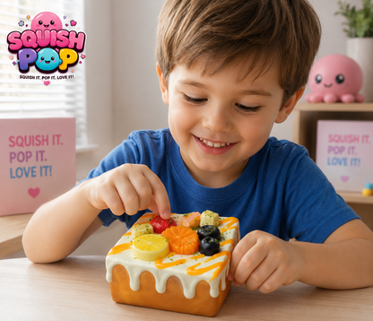 🍞 Fruit Toast Squishy – Slow Rise Sensory Toy