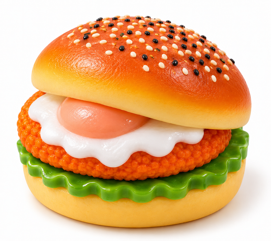 🍔 Happy Burger™ Slow-Rising Squishy