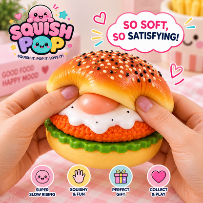 🍔 Happy Burger™ Slow-Rising Squishy