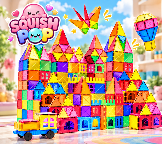 Squish Pop™ Magnetic Building Tiles