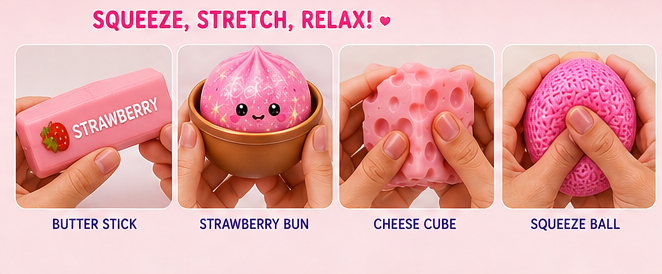 🍓 Squish Pop Strawberry Surprise Box