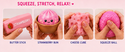 🍓 Squish Pop Strawberry Surprise Box