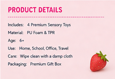 🍓 Squish Pop Strawberry Surprise Box